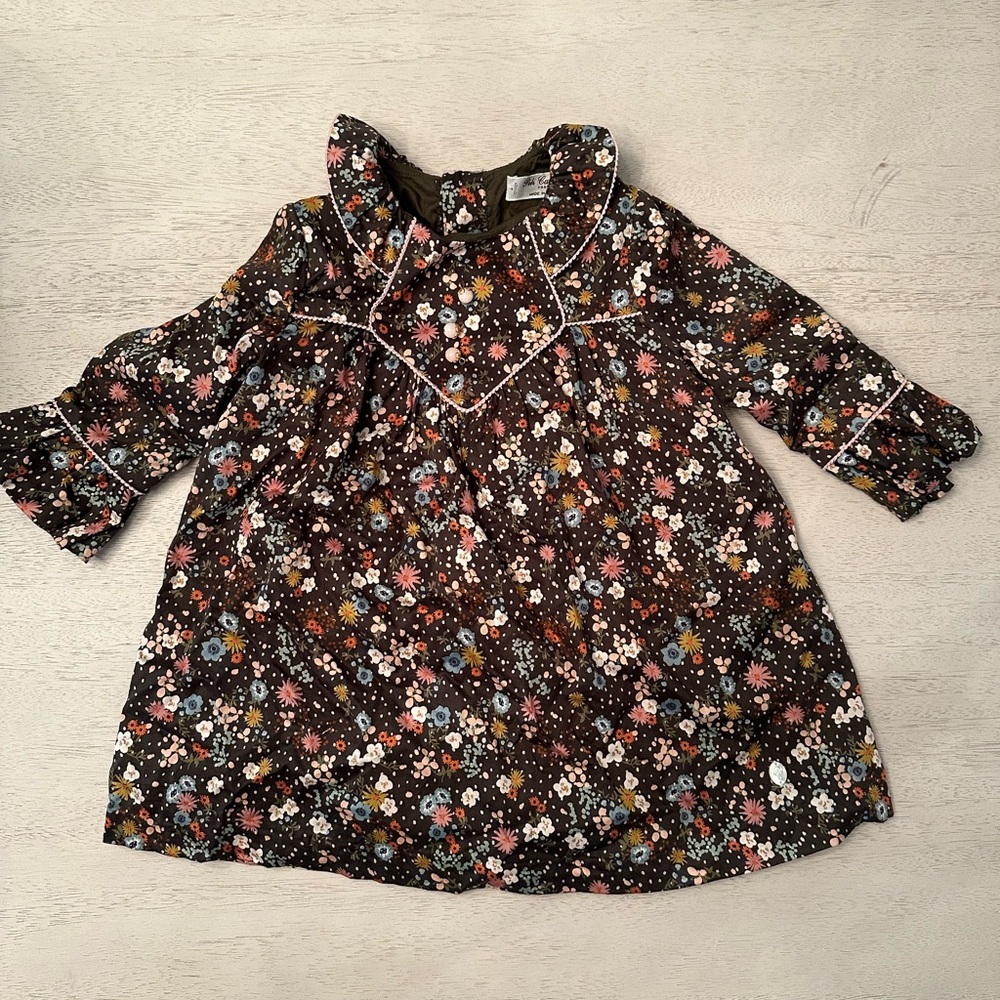 Pili Carrera Brown flower dress size 4